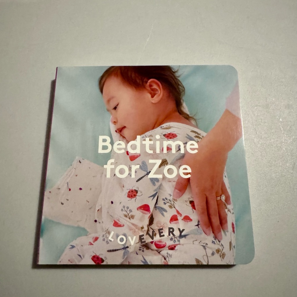 Lovevery Bedtime Story Book for Kids - White with Red and Green Illustrations
